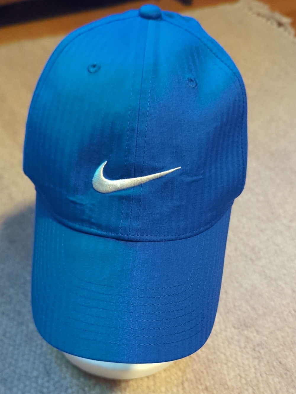 Nike Legacy 91 Dri Fit Hat Blue Striped Performance Golf Hat